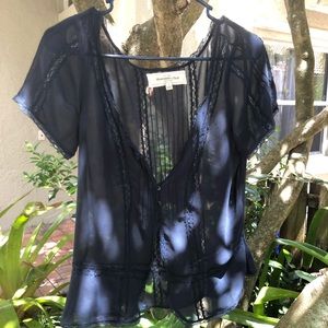 Abercrombie & Fitch Lace Accent Top